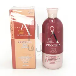 پروتئین A رز گلد کریستال ROSE GOLD CRYSTALA Brazilian Protein Hair Treatment ROSE GOLD CRYSTAL