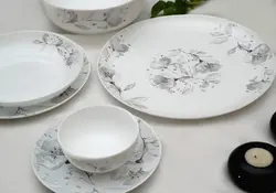 سرویس غذا خوری 26 پارچه گلدن اپال مدل مرینوس طوسی