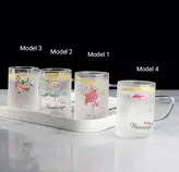 لیوان پیرکس فلامینگو 3 تایی