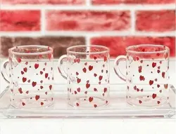 لیوان پیرکس طرح قلب