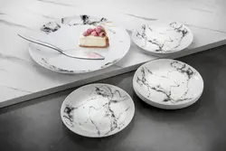 سرویس غذا خوری 26 پارچه گلدن اپال مدل ماربل