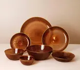 سرویس غذاخوری ۳۲ پارچه سولو رنگی لبه طلایی