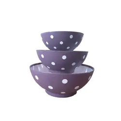 کاسه 3 عددی خالدار هپی لایف