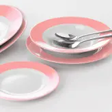 سرویس غذاخوری چینی زرین مدل الگرو ۲۸ پارچه