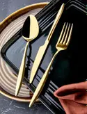 سرویس قاشق چنگال ۳۶ پارچه اوزلایف طلایی