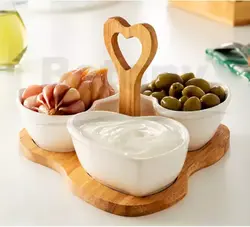 اردو خوری ۳ خانه قلبی با زیره چوبی