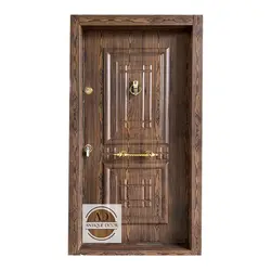 درب ضد سرقت روکش فلزی دکورال مدل آبنوس