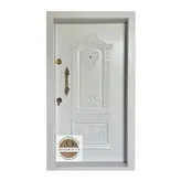 درب ضد سرقت روکش فلزی مدل پلازا سفید