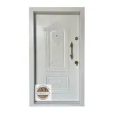 درب ضد سرقت روکش فلزی مدل پلازا سفید