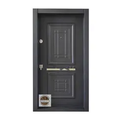 درب ضد سرقت روکش فلزی مدل آبنوس مشکی