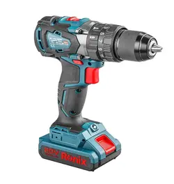 کیت دریل پیچ گوشتی شارژی چکشی 20 ولت موتور براش‌لس صنعتی رونیکس Ronix 8905K