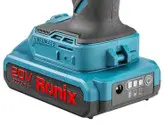 کیت دریل پیچ گوشتی شارژی چکشی 20 ولت موتور براش‌لس صنعتی رونیکس Ronix 8905K