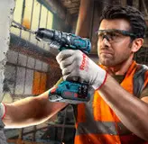 کیت دریل پیچ گوشتی شارژی چکشی 20 ولت موتور براش‌لس صنعتی رونیکس Ronix 8905K