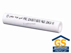 لوله سفید تک لایه p.p آذین 20