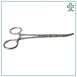 پنس هموستات سر کج استیل 16 سانت