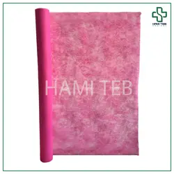 رول ملحفه یکبار مصرف صورتی عرض 60 سانت 17 گرم