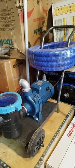 جارو استخری با پمپ ۲اسب لوازم کامل مدل 2HP