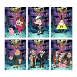 پک 6 عددی پوستر های آبشار جاذبه Gravity Falls