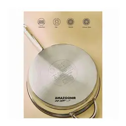 ست 18 تکه ظروف استیل نقره‌ای برند نون