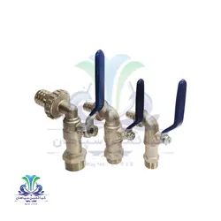 شیر حیاطی برنجی دسته گازی