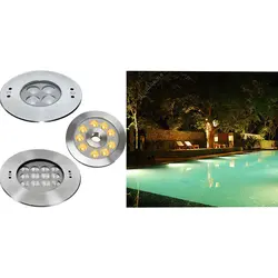 چراغ توکار استخر استیل