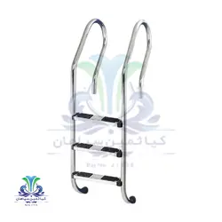 پله استخری با کف استیل