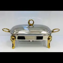 سوفله مرغ خوری دسته و پایه طلایی