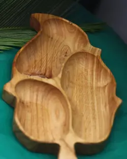 اردو خوری چوبی 3 خانه مدل(قطره) M013