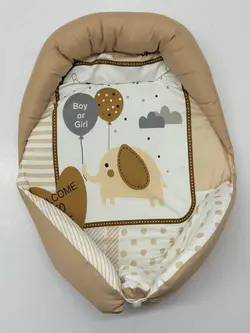 قنداق فرنگی سوئیسی نوزاد رافل رنگ آبی طرح فیل