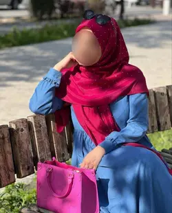 روسری وال اسلپ نگینی رنگ قرمز کد 2-131 - فروشگاه شال و روسری مهتامد