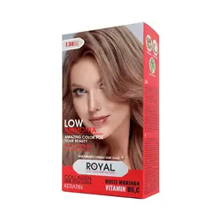 کیت رنگ مو بلوند ماسه ای متوسط رویال کد 7.38