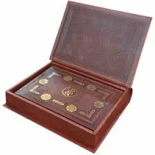 کتاب دیوان حافظ چرمی جعبه ای معطر کاغذ گلاسه