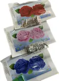 تابلو خام نقاشی باالماس ،طرح گل های رز سه رنگ