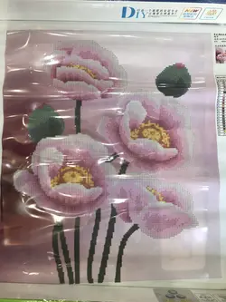 تابلوخام نقاشی باالماس طرح گل های نسترن