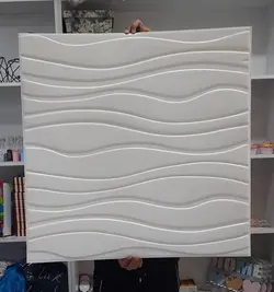 دیوار پوش سفید10