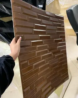 دیوار پوش قهوه ایی7