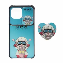 قاب گوشی Xiaomi Mi 11Liteطرح کشویی عروسکی پاپ سوکت دار ابی کد2872