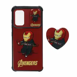 قاب گوشیSamsung A32-4G طرح کشویی عروسکی پاپ سوکت دار - قرمز39کد5175