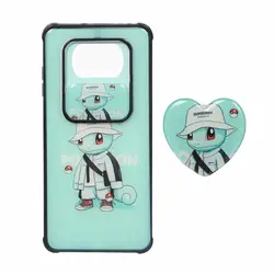 قاب گوشی Xiaomi Poco X3 / X3 Pro / X3 NFCطرح کشویی عروسکی پاپ سوکت دارسبزکد2875