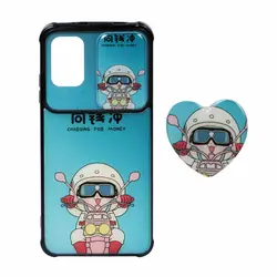 قاب گوشی Samsung A52 / A52Sطرح کشویی عروسکی پاپ سوکت دارابی کد2878