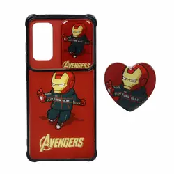 قاب گوشی Samsung S20 FEطرح کشویی عروسکی پاپ سوکت دارقرمزکد2881