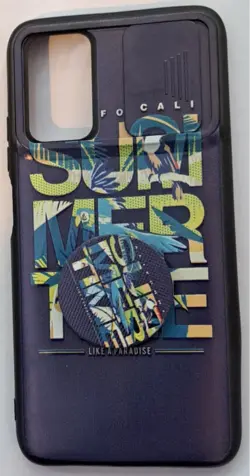 قاب گوشی Xiaomi Poco M3 / Redmi 9T 4Gطرح دار فانتزی ژله محافظ لنزدارکشویی پاپ سوکت دار18کد8730