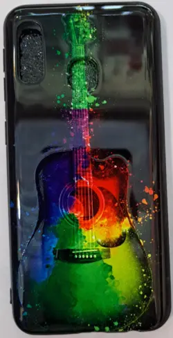 قاب گوشی Samsung A20 Eطرحداربرجسته طرح گیتار کد3556