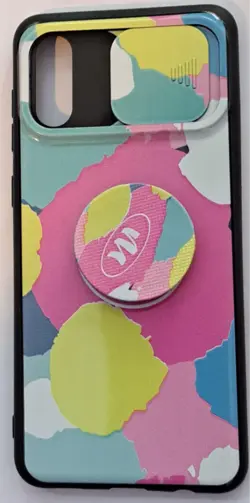 قاب گوشی Samsung Galaxy A02 / M02طرح دار فانتزی ژله محافظ لنزدارکشویی پاپ سوکت دار18کد8727