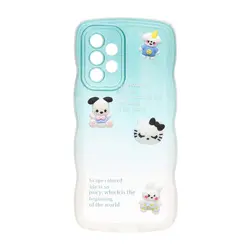 قاب گوشی Samsung Galaxy A53طرح کنگره ای دو رنگ عروسک برجسته کد30/8963