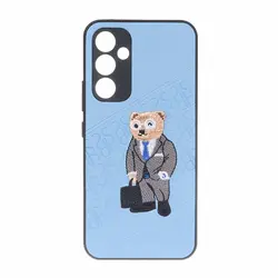 قاب گوشی Samsung Galaxy A54طرح چرم گلدوزی تدی 71/9293