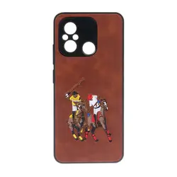 قاب گوشی Xiaomi Redmi 12C / Redmi 11A / Poco C55طرح چرم گلدوزی تدی 71/9329