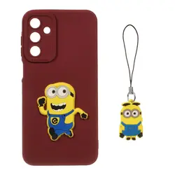 قاب گوشیSamsung Galaxy A15 طرح عروسک برجسته فانتزی با ست آویز کد53/10164