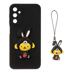 قاب گوشیSamsung Galaxy A24طرح عروسک برجسته فانتزی با ست آویز کد53/10177