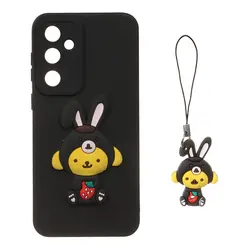 قاب گوشیSamsung Galaxy S23 FEطرح عروسک برجسته فانتزی با ست آویز کد53/10179